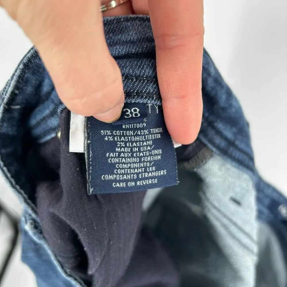 FIDELITY Men's Jimmy Slim Straight Leg Alpha Blue Casual Denim Jeans Size 38